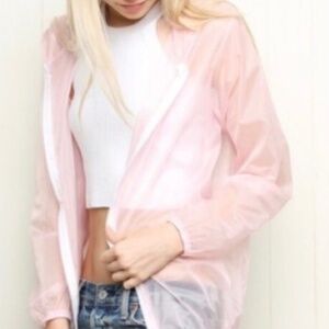 POL Pink Sheer jacket